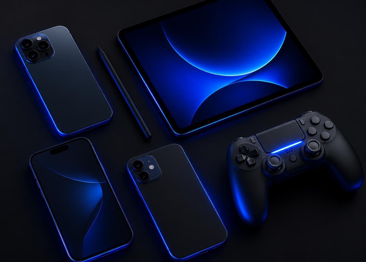 Phones, a tablet and a game controller repaired at PrimeTech Wireless